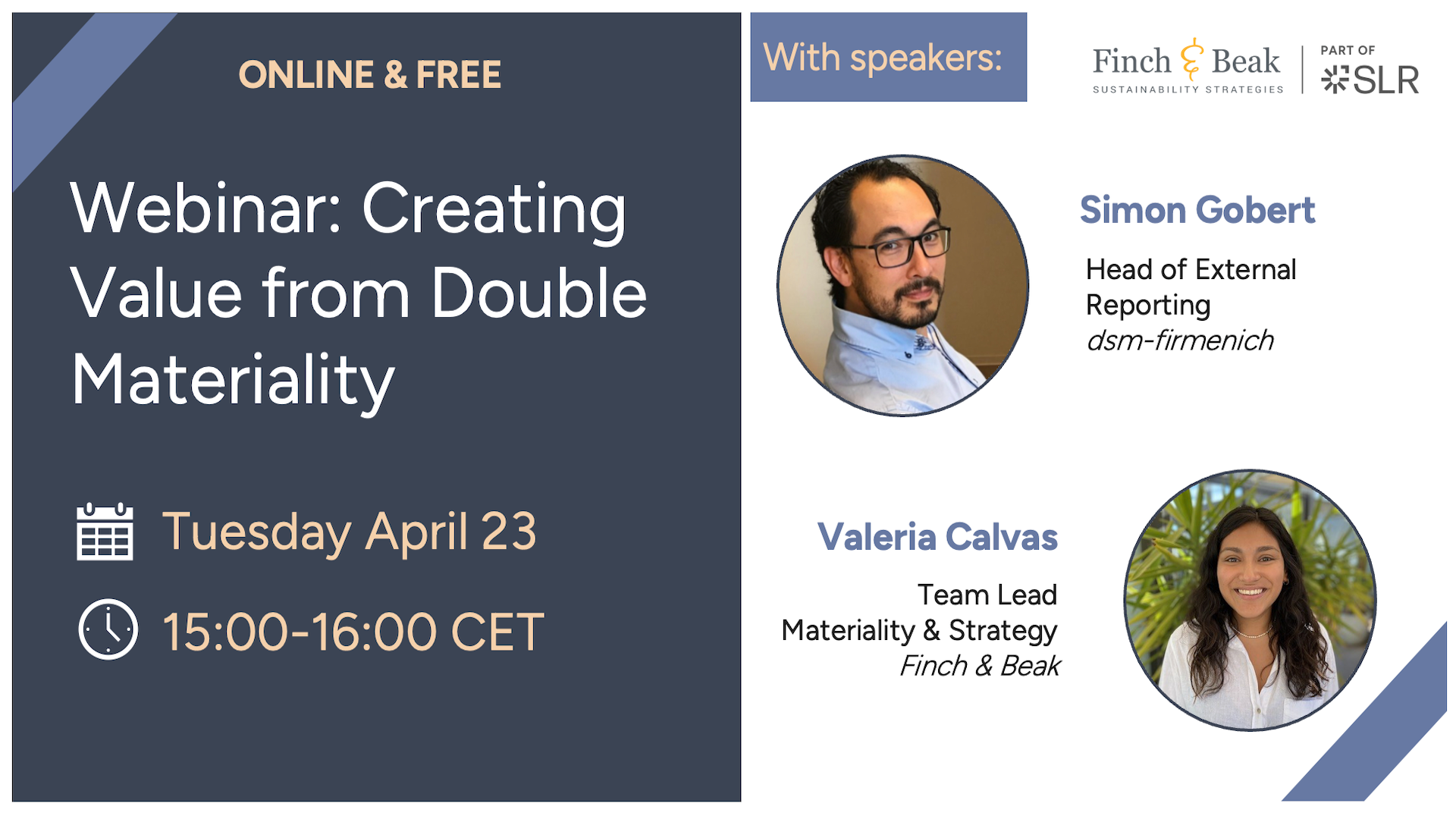 Webinar: Creating Value from Double Materiality